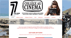 Desktop Screenshot of collegeaucinema77.com